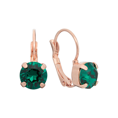Серьги "Krāšņums II (Emerald)" с кристаллами Swarovski™